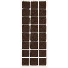 Starseven Smartizi Kare Yapışkanlı Mobilya Altlığı (Tek Plaka x 24 Adet) - 2.5x2.5 cm Standart Boy Çizilmez V