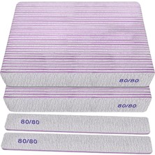Starseven Homeyera 80/80 Grit Tırnak Törpüsü (50'li Paket), Akrilik Çiviler Jel Çiviler Için Ağır Kaba Zım