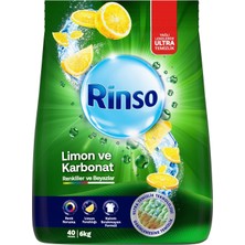Starseven Rinso Toz Çamaşır Deterjanı Limon Karbonat Renkliler Beyazlar Için 6 kg