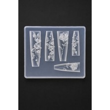 Easy Beauty Nail Art Silikon Kalıp 3D Nail Art Desen Kalıbı, Tırnak Süsleme Desen Charm Tırnak Çarm