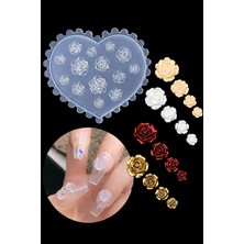 Easy Beauty Nail Art Silikon Kalıp 3D Nail Art Desen Kalıbı, Tırnak Süsleme Desen Charm Tırnak Çarm