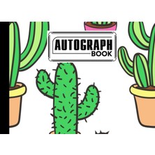 Starseven Autograph Book: Cactus Cover | Memory Book, Signature Celebrity Memorabilia Album Gift, Size 8.25"