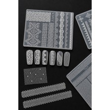 Easy Beauty Nail Art Silikon Kalıp 3D Nail Art Desen Kalıbı, Tırnak Süsleme Desen Charm Tırnak Çarm