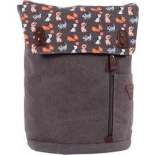 Starseven Biggdesign Dogs Su Geçirmez Kumaşlı 15 Inç Okul Sırt Çantası Gri
