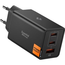 Starseven Spigen 67W + Usb-A 3 Port Aleti Pps 3.0 Desteği Isı Düşüren Gan Pro Destekli Akım