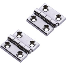 Starseven Yaprak Menteşe Metal 2 Adet 30X30 mm Gümüş Krom Kapi Pencere Dolap Mobilya Kapak Menteşe Bağlantı