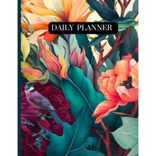 Starseven Daily Planner: Watercolor Technique Botanical With Garden Scene