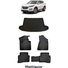 MatMaster Hyundai Tucson 2015 Model 5d Premium Ekstra Havuzlu Paspas ve Bagaj Havuzu Set
