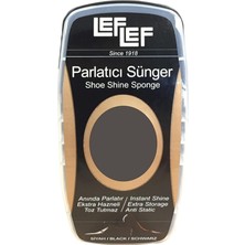 Starseven Nuri Leflef Ayakkabı Deri Parlatıcı Sünger Parlatıcı Depolu Deri Bakım Süngeri Siyah (10 Ml)
