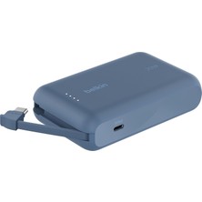 Starseven Belkin Boostcharge Power Bank, Entegre Kablolu Taşınabilir 10K Pd - Güç Dağıt