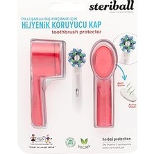 Starseven Steriball Şarjli Pi̇lli̇ Firçalari Içi̇n Hi̇jyeni̇k Firçasi Koruma Kabi-2'li̇ Kirmizi