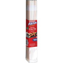 Starseven Piknik Ağaç Bambu Şiş 25 CM–100'LÜ 113-P