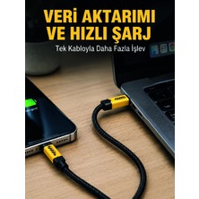 Starseven 3'ü 1 Arada USB Kablosu 240W Veri Aktarım Kablosu