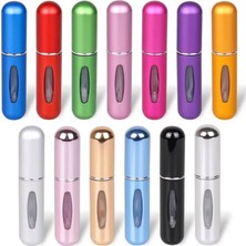 Starseven Doldurulabilir Mini Parfüm Şişesi Cep Parfüm Sprey Şişesi Portatif Küçük Boy 8cm (Gold -
