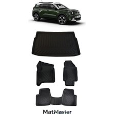 MatMaster Citroen C3 Aircross Hybrid 2025 Model 5d Premium Ekstra Havuzlu Paspas ve Bagaj Havuzu Set