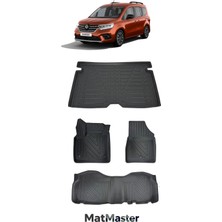 MatMaster Renault Kango 2022 Model 5d Premium Ekstra Havuzlu Paspas ve Bagaj Havuzu Set