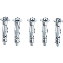 Starseven Çelik Alçıpan Boşluk Dübel Frt Tuğla Duvar Bims Paraşüt Dübeli 6X52 Metal 5 Adet