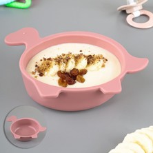 Starseven Meleni Baby Kaplumbağa Figürlü Mama Kasesi - Şekilli Bebek Beslenme Kasesi - Pembe