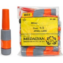 Starseven Ayarlı Lans, 1/2 Inç, Plastik, Turuncu Gri, Bahçe Sulama Için
