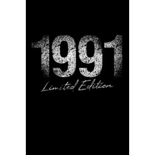 Starseven Limited Birthday Edition 1991 Born Year Grunge Line Art: - Funny Heart Line