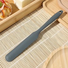 Starseven Promosyonca Silikon Tereyağı Krema Spatulası, Kek Spatulası, 5 Farklı Renk Seçeneği (Antrasit gr