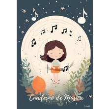 Starseven Independently Published Cuaderno De Música Niños: 8 Pentagramas Grandes Por Página, Sin Clave,
