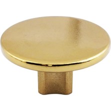 Starseven Tek Vidalı Düz Lüks Altın-Gold Düğme Metal Kulp Çekmece Mobilya Mutfak Dolabı Dolap Kulbu Kulplar