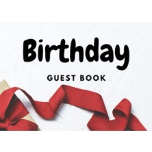 Starseven Birthday Guest Book: Birthday Party Sign In Book For Written Wishes - Memory Album -Message Scrapbo