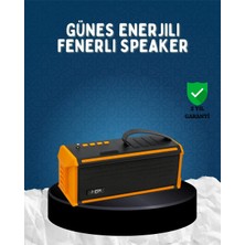 Uravas Store J-Ipox P520 Bluetooth Hoparlör 8W Güçlü Ses Solar Şarj Fm Radyo