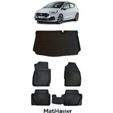 MatMaster Ford Fiesta 2022 Model 5d Premium Ekstra Havuzlu Paspas ve Bagaj Havuzu Set