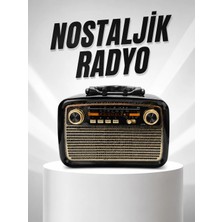 Starseven Müzik Kutusu Bağlantılı El Fenerli Nostaljik Tasarım Radyo