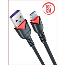 Starseven Syrox C91 2.0 Mah Mi̇cro 1 mt Gül Desenli̇ Kablo Araç Şarjı, Standart