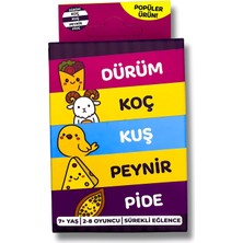 Starseven Çabuk Kutu Oyunu Dürüm Koç Kuş Peynir Pide Kart Oyunu Oyun Parti Eğlence Aile Arkadaş Oyunu