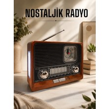 Twin Store Nostaljik Radyo Usb,aux Sd Kart Girişli Bağlantılı