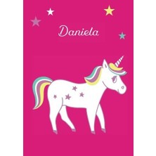 Starseven Daniela: Einhorn Malbuch / Tagebuch / Notizbuch - Din A4 - Blanko