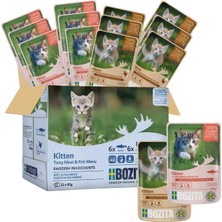 Starseven Bozita Balık Etli Soslu Atıştırmalık, Yavru Için Çoklu Kutu, 12 x 85 G Pouch - Kediler Için