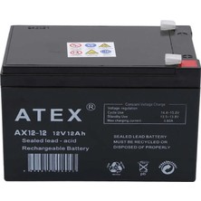 Twin Store Atex AX12-12 12V 12AH Akü