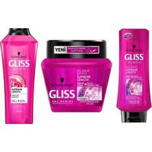 Starseven Gliss Supreme Length Saç Bakımı 3'lü Set, Şampuan, Maske,