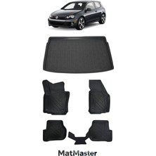 MatMaster Volkswagen Golf 6 2009 Model 5d Premium Ekstra Havuzlu Paspas ve Bagaj Havuzu Set