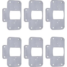 Starseven Dolap Kapak Taş Menteşe Tamir Sacı Nobel Pratik Onarım Kiti 6,5x9 cm Yuva Tablası 6 Adet