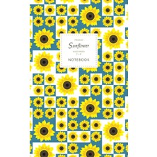 Starseven Sunflower - Ruled Pages - 5x8 - Premium: (Blue Edition) Fun 96 Ruled/lined Pages