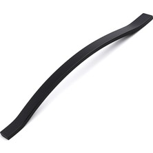 Starseven Sümbül Düz Siyah 320 mm Metal Kulp Çekmece Kolu Kapak Kulpları Mobilya Kulpu Mutfak Dolabı