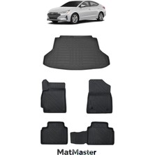 MatMaster Hyundai Elantra 2020 Model 5d Premium Ekstra Havuzlu Paspas ve Bagaj Havuzu Set
