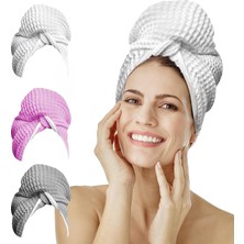Starseven Mikrofiber Saç Havlusu - Anti-Frizz Saç Kurutma Sargısı Kadınlar Erkekler Için - Büyük V
