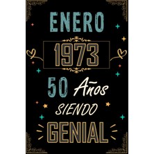 Starseven Cuaderno, Enero 1973 50 Años Siendo Genial: Regalo De 50 Cumpleaños Mujeres Y Hombres, Ideas D