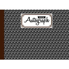 Starseven Autograph Book: Hexagons Cover | Memory Book, Signature Celebrity Memorabilia Album Gift, Size 8.25