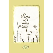 Starseven Independently Published Hope Is A Waking - Aristotle Quote With Flower Illustration: ~