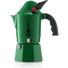 Starseven 2762 Moka Express Alpina (Dağ Avcıları Korpları) Espresso Pişirici, Alüminyum, Yeşil