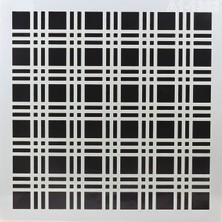 Starseven Afilli Stencil Duvar Boyama Şablon Tasarım Ekose Desen Tekrar Kullanılabilir 30X30 cm