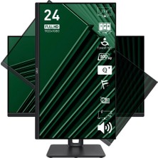 MSI Msı 23.8" IPS Pro MP245PG 1ms 100HZ Hdmı-Dp Kurumsal Pivot Monitör 1920X1080
